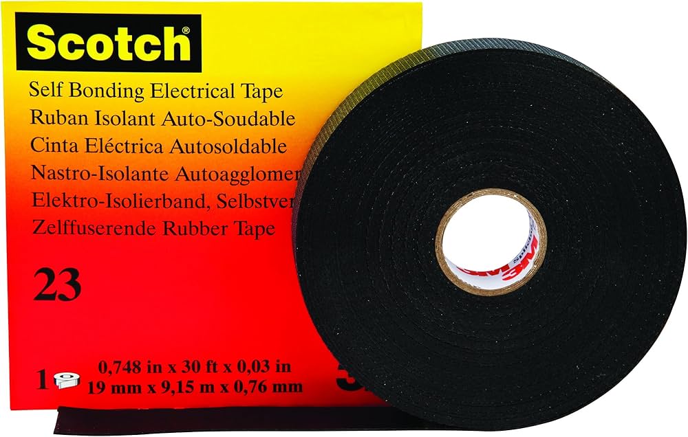 Cinta Eléctrica Aislante 3M 23 Autofundente 19 mm x 9,2 m