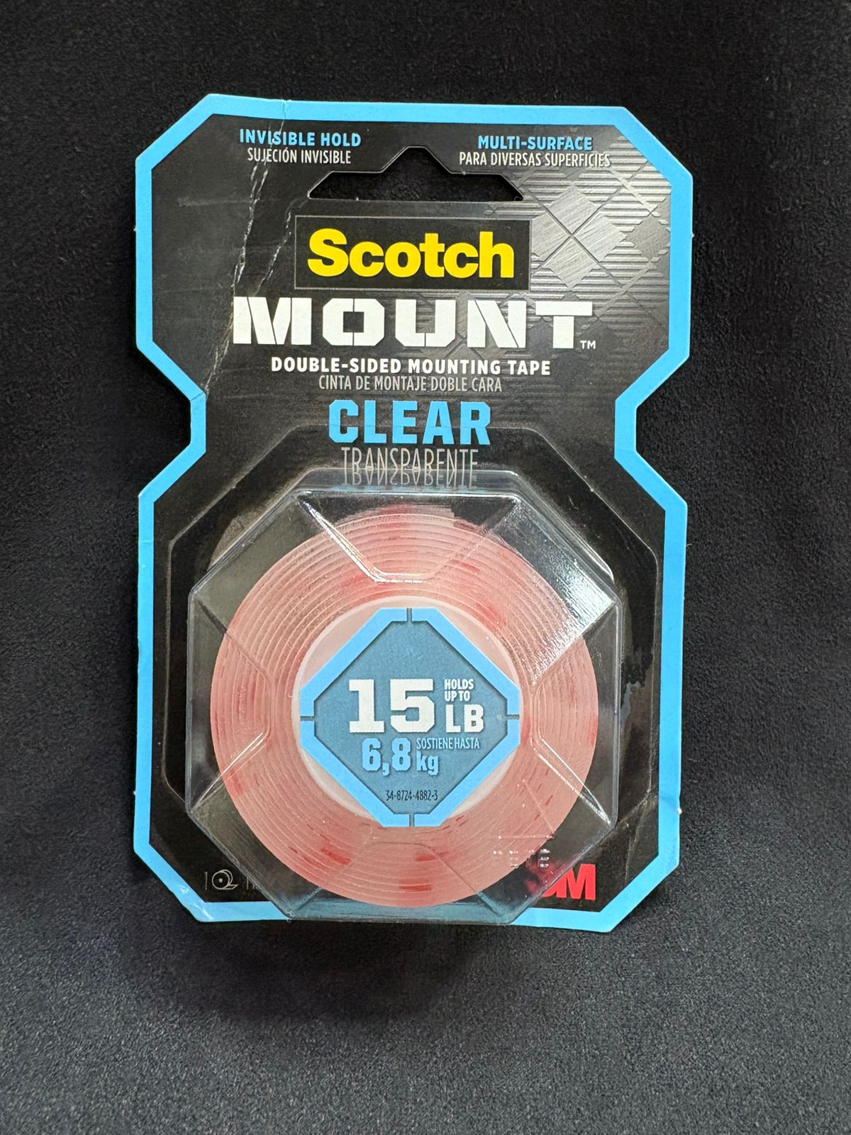 Cinta de montaje 3M  410H transparente 25mm x 1,5 metros