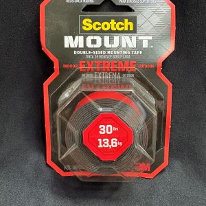 Cinta de Montaje 3M 414 Extra Fuerte Negra 25m m x 1,5 mts